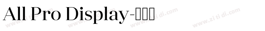 All Pro Display字体转换